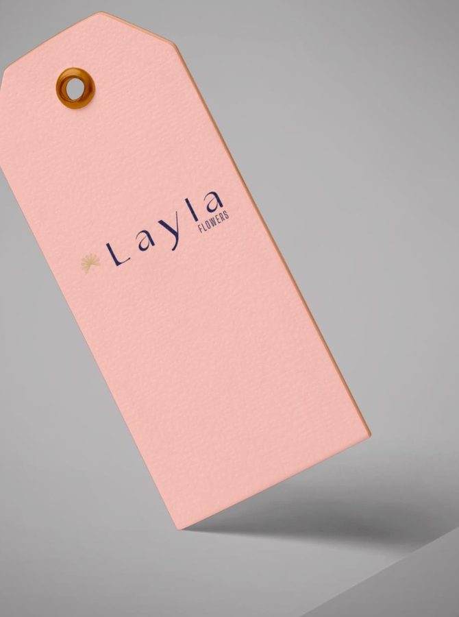 Blush Layla Flowers product tag