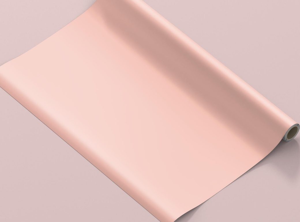 Blush brand-colour wrapping paper roll